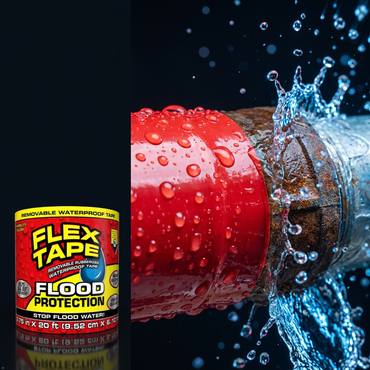 Flex Tape Flood Protection, 3.75 in x 20 ft, Waterproof Rubberized Tape Flex Tape