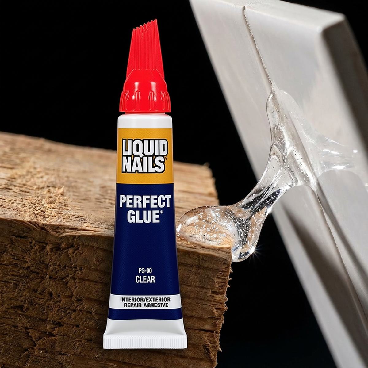Liquid Nails Perfect Glue.75 oz Clear Interior and Exterior Adhesive Liquid Nails
