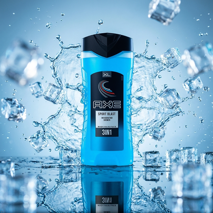 Axe Sport Blast Shower Gel 3X1 for men 13.5 oz AXE