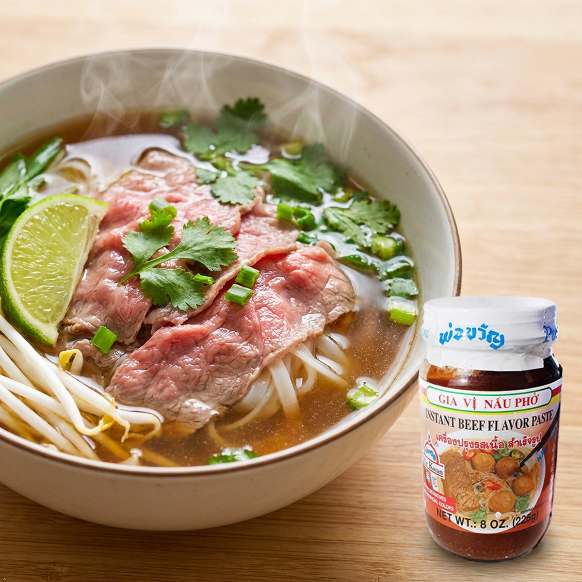Needs Review por-kwan instant soup paste (beef flavor) - 8 oz Needs Review