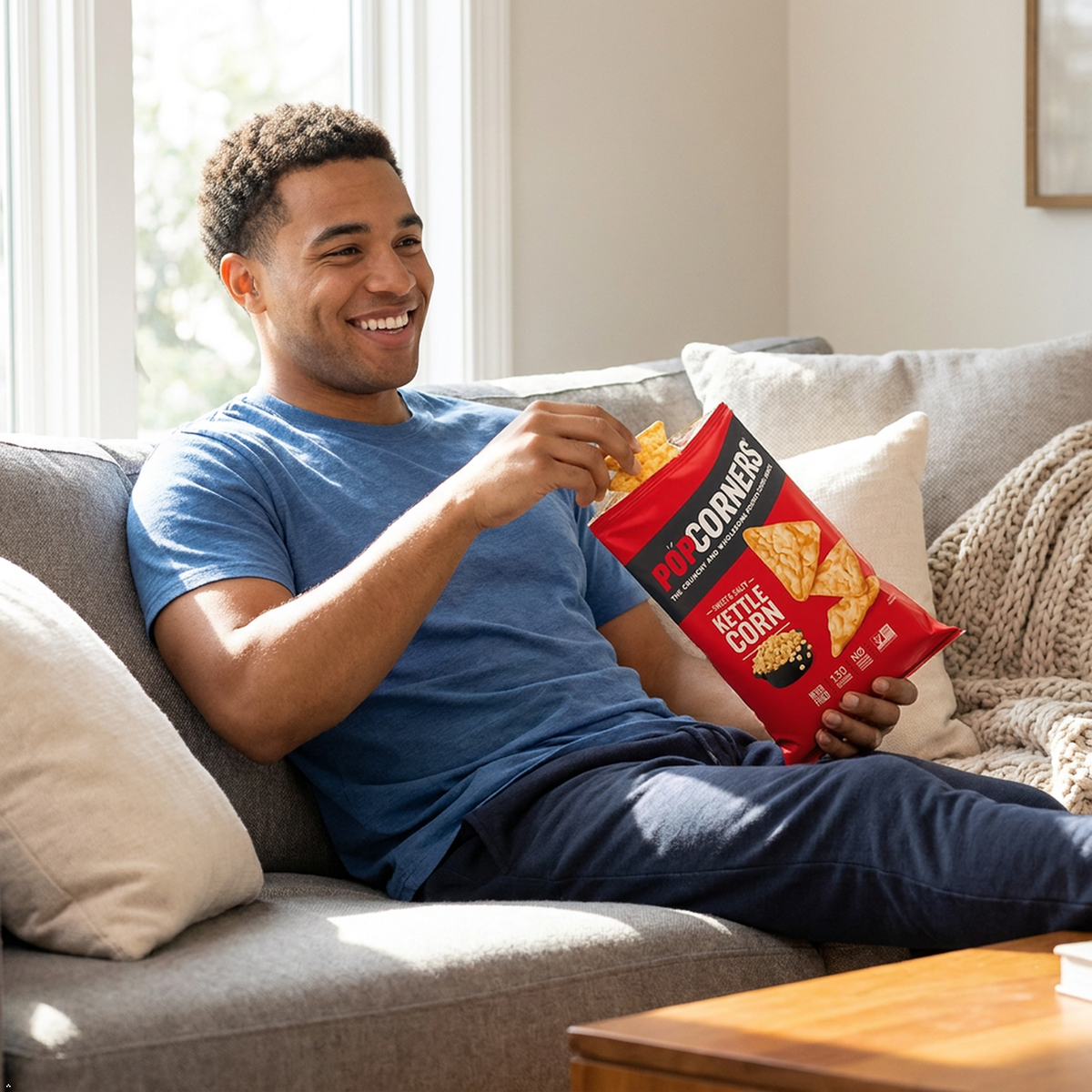 PopCorners Popped Corn Snack Chips, Kettle Corn, 5 oz PopCorners