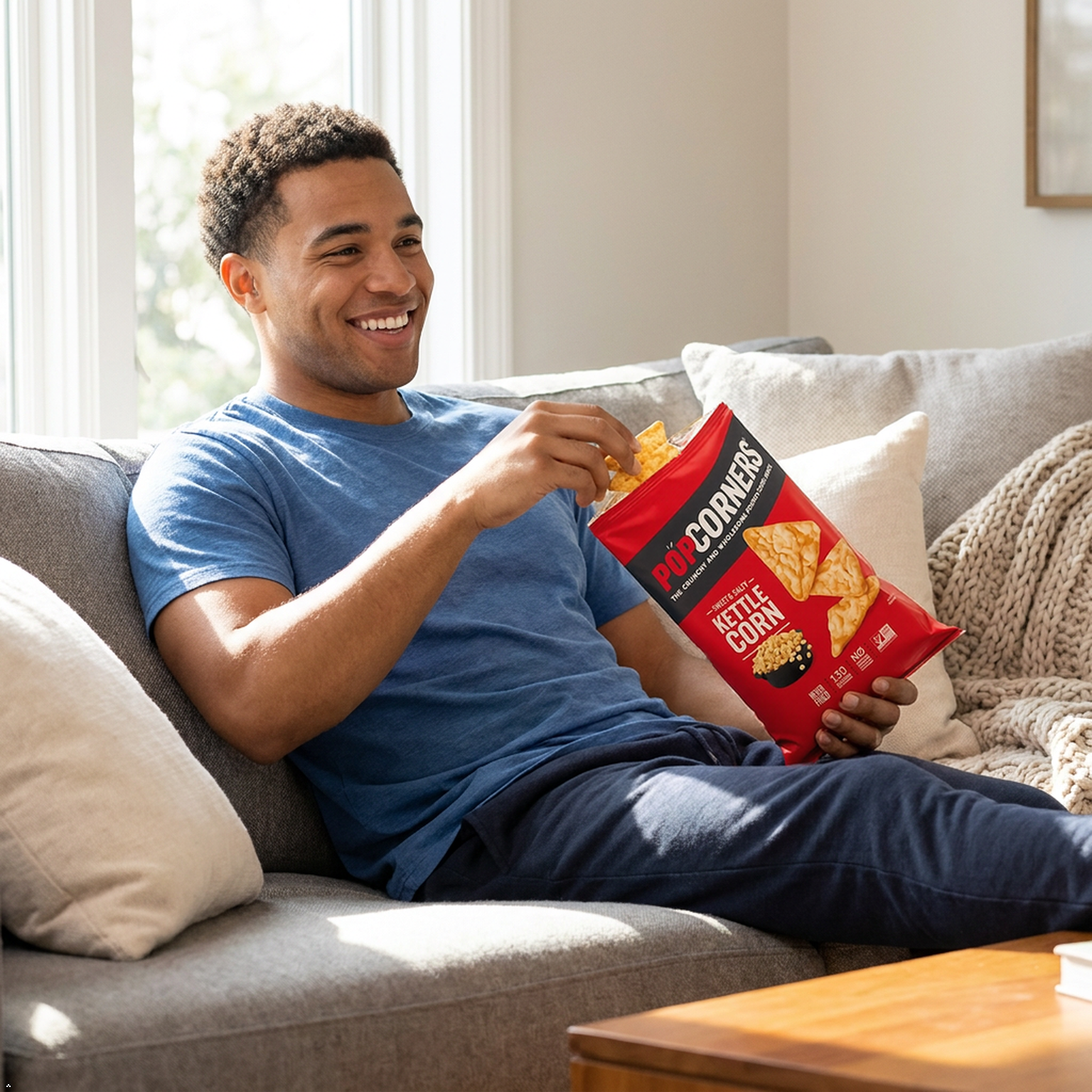 PopCorners Popped Corn Snack Chips, Kettle Corn, 5 oz PopCorners