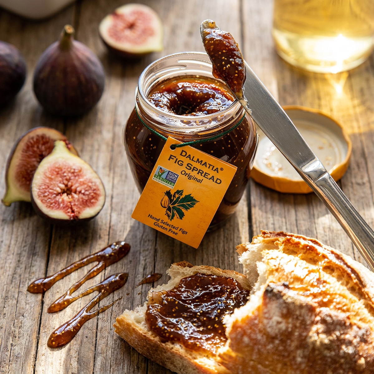 Dalmatia Fig Spread, 8.5 oz - All-Natural, Non-GMO, Award-Winning (Pack of 3) Dalmatia