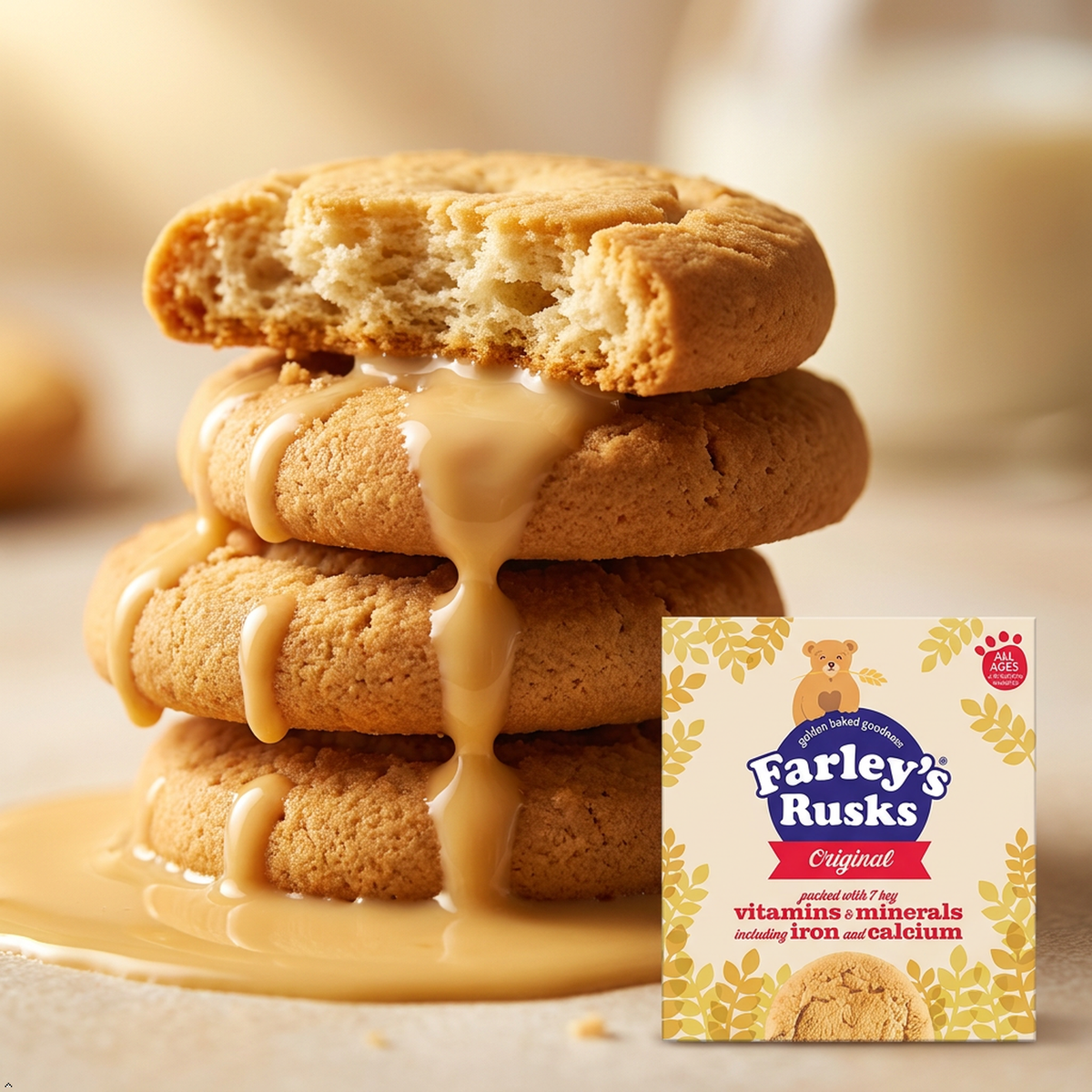 Farleys Rusks 18s (300gs) Farley's