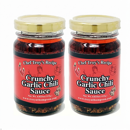 Mishima Crunchy Garlic Chili Sauce - Japanese Style Condiment (Pack of 2) Mishima