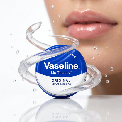 Vaseline Therapy Lip Balm Tin, Original, 0.6 oz (Pack of 3) Vaseline