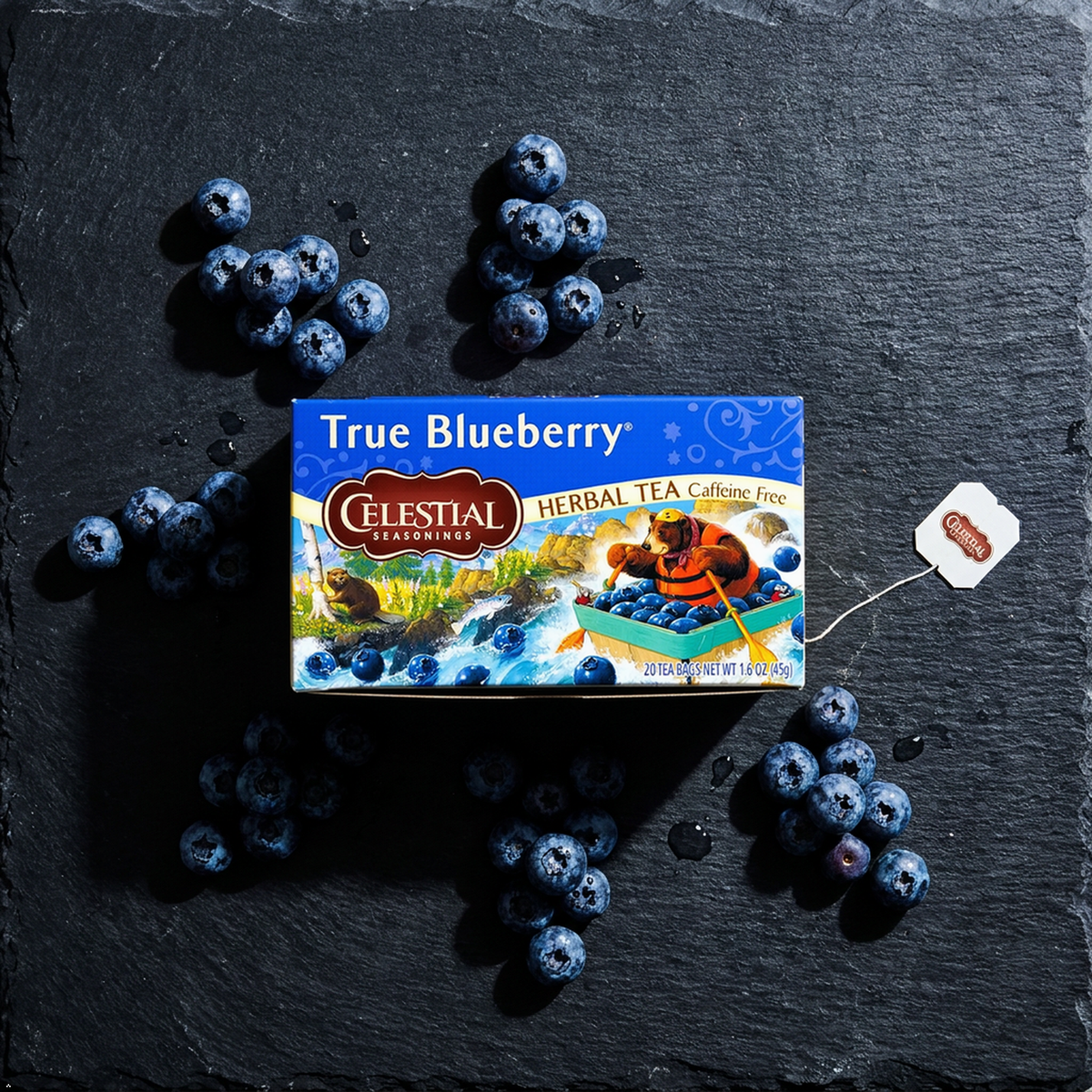 Celestial Seasonings Herbal Tea, True Blueberry, 20 Count Celestial Seasonings