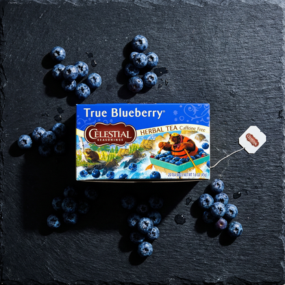 Celestial Seasonings Herbal Tea, True Blueberry, 20 Count Celestial Seasonings