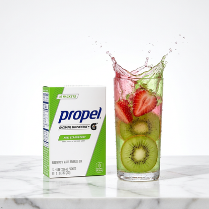 Propel Powder Packets Kiwi Strawberry With Electrolytes, 10 Count (Pack of 5) Propel