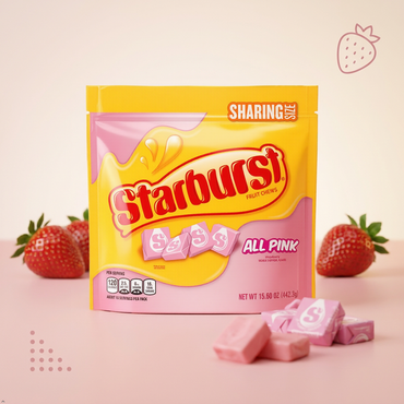 Starburst All Pink Fruit Chews Candy Bag, 15.60 oz Starburst