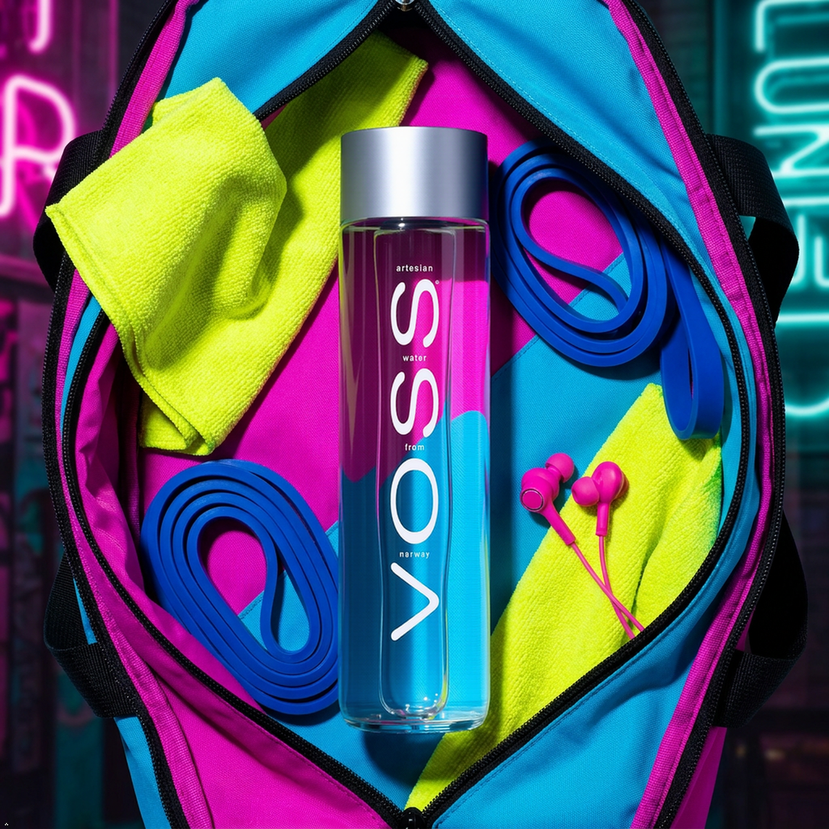 Voss Artesian Still Water, 375 mL 12.7 oz Glass Voss