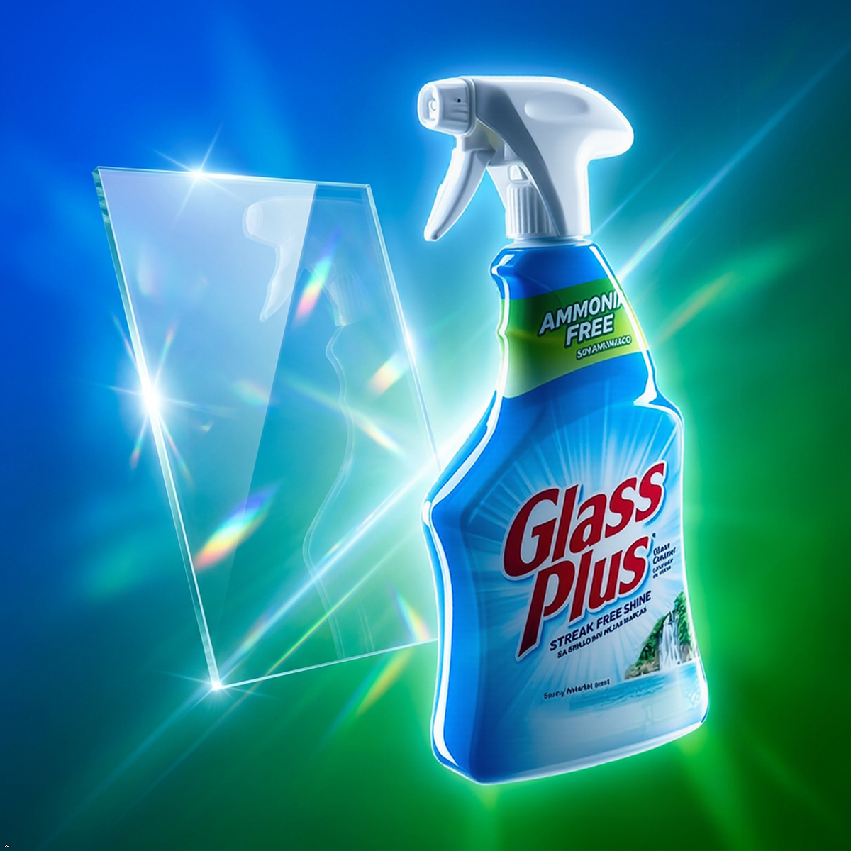 Glass Plus Glass Cleaner, 32 fl oz Bottle, Multi-Surface Glass (Pack of 3) Glass Plus
