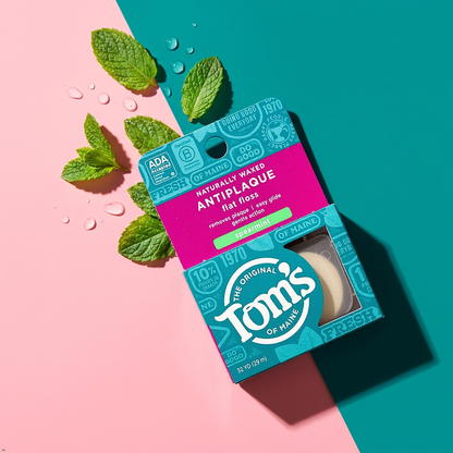 Tom's of Maine Floss Flat-Anti Plaque Spearmint 32 yd String Tom's of Maine