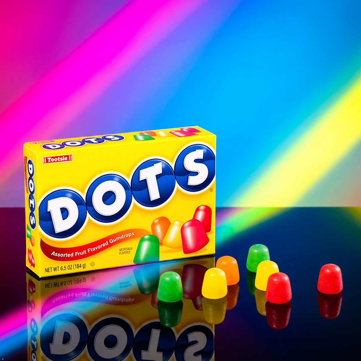 DOTS Gummy Candy, Original Flavors, 6.5 oz Box DOTS