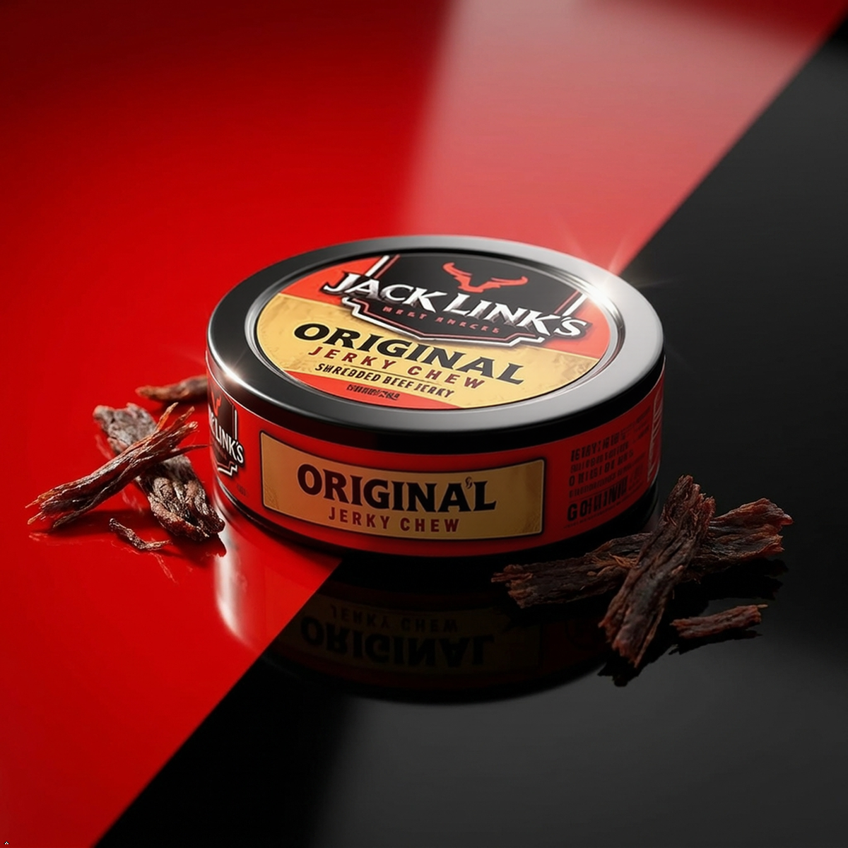 Jack Links Original Jerky Chew Original Shredded Beef Jerky 0.32 oz Cans (Pack of 6) Jack Link's