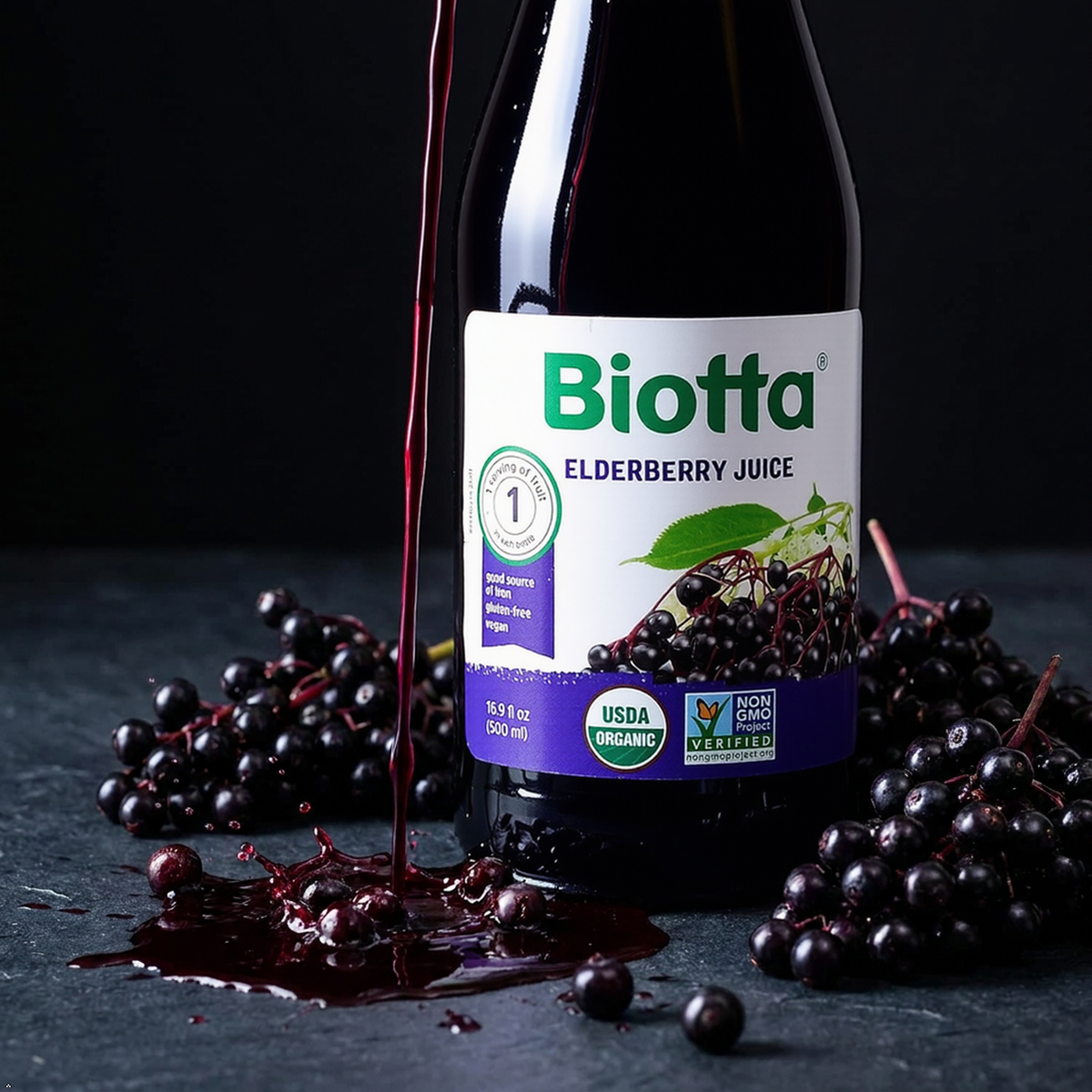 Biotta, Juice Elderberry Organic, 16.9 fl oz Biotta