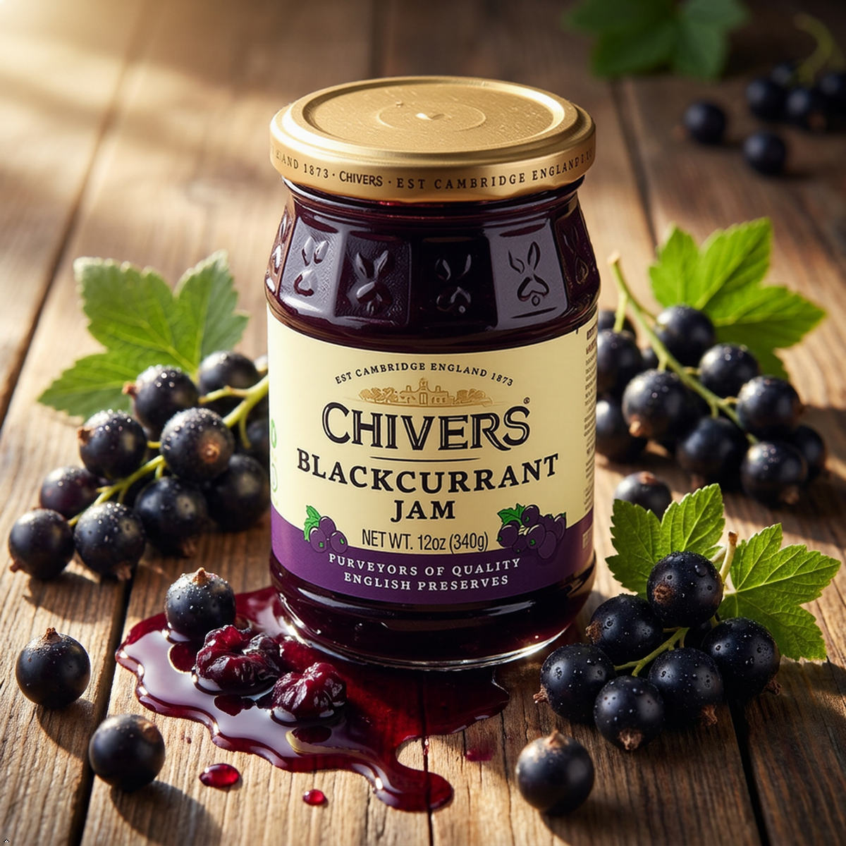 Chivers Blackcurrant Jam 340g Chivers