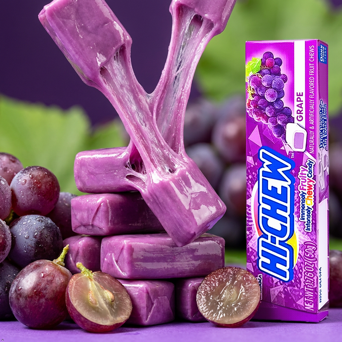 Hi-Chew Stick Grape, 1.76 oz (Pack of 10) Hi-Chew