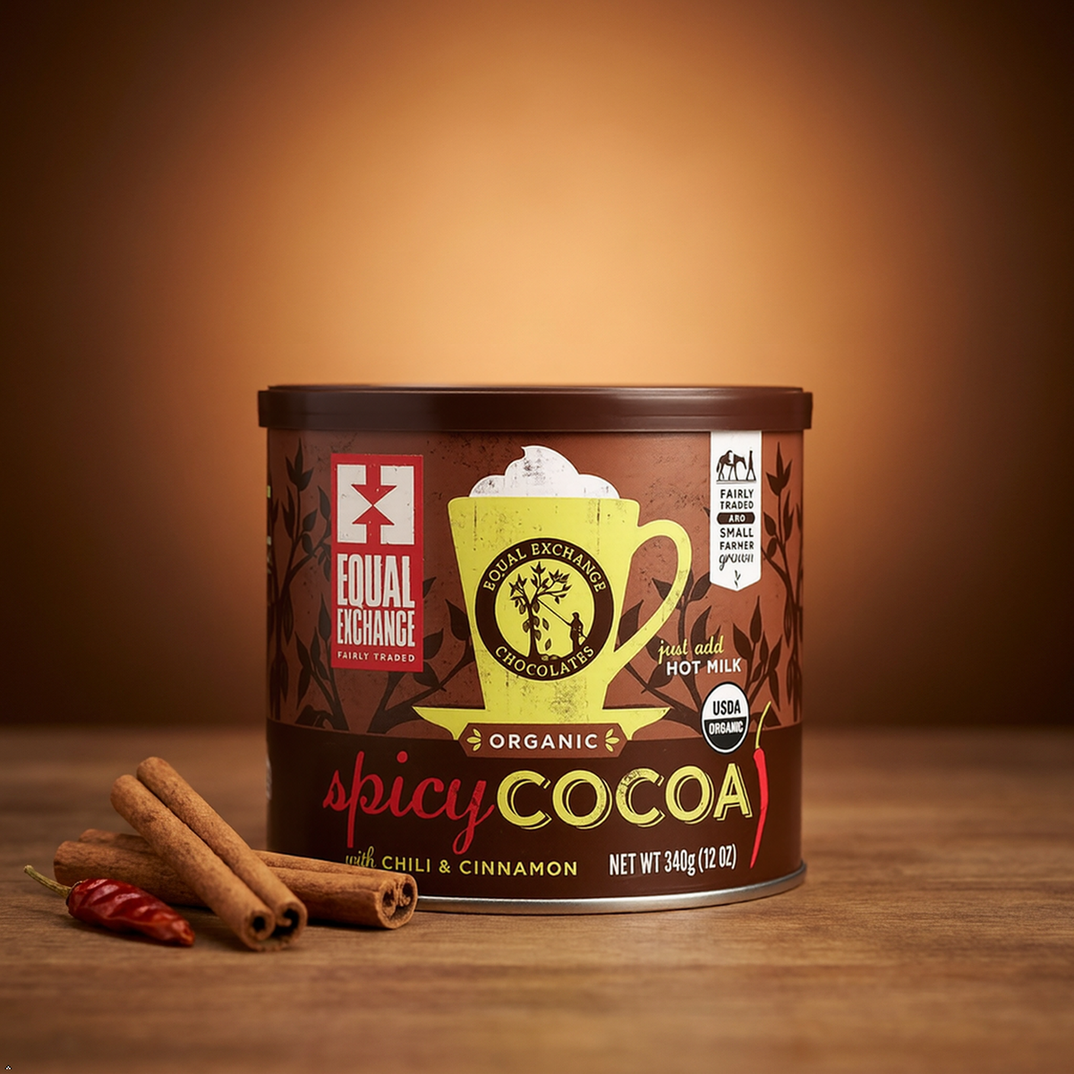 EQUAL EXCHANGE Organic Spicy Hot Cocoa, 12 oz Equal Exchange