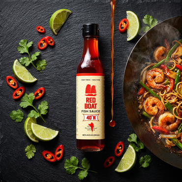 Red Boat Vietnamese Extra Virgin Fish Sauce Bottle, 8.45 oz Red Boat