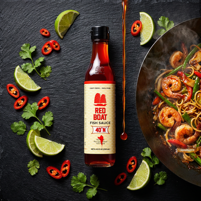 Red Boat Vietnamese Extra Virgin Fish Sauce Bottle, 8.45 oz Red Boat