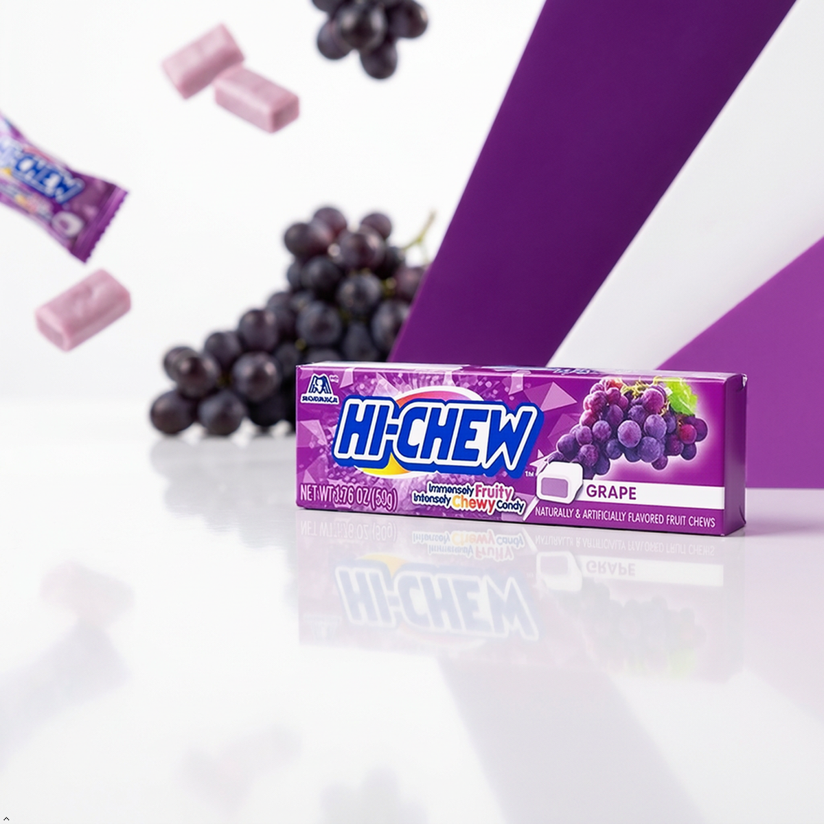 Hi-Chew Stick Grape, 1.76 oz (Pack of 10) Hi-Chew