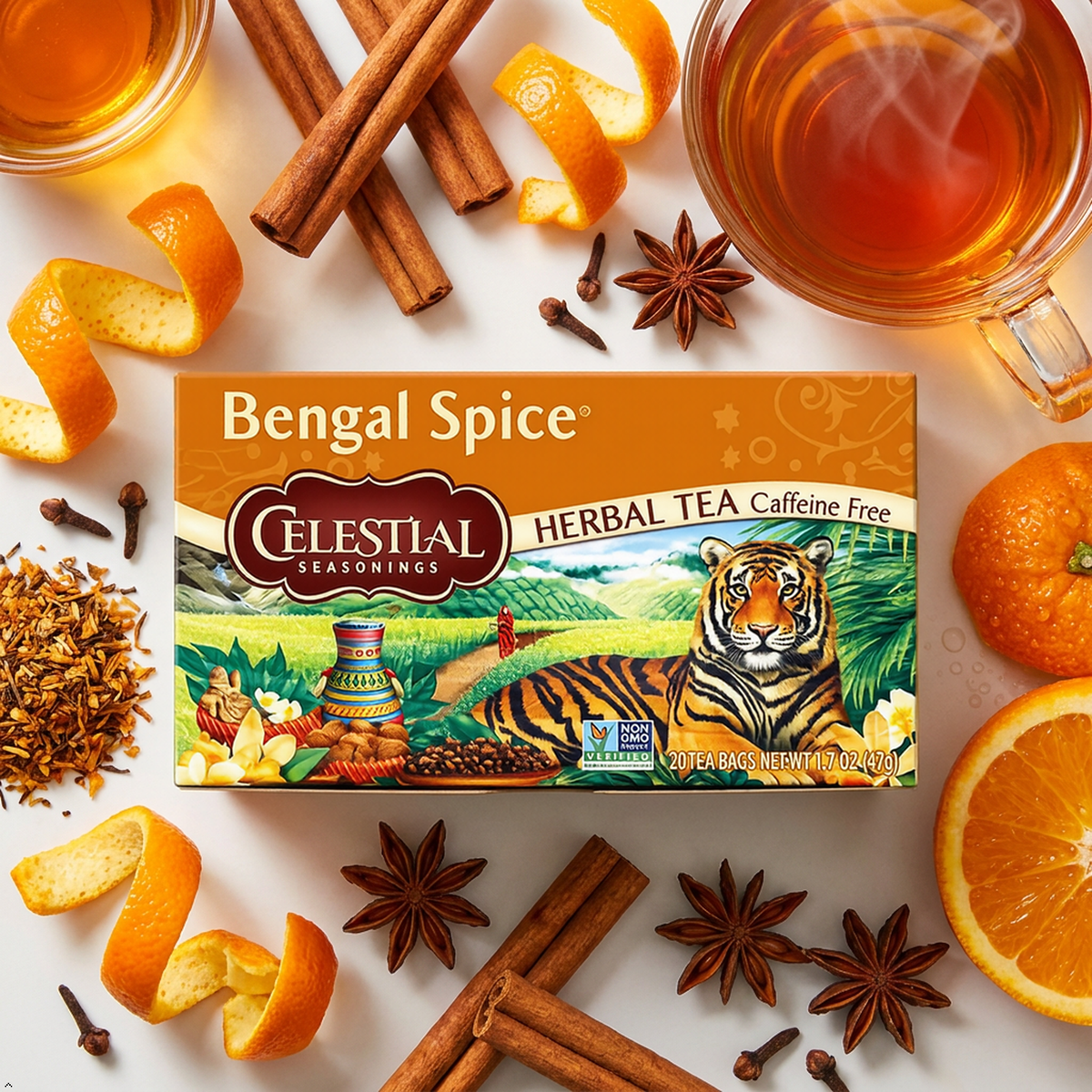 Celestial Seasonings, Tea, Bengal Spice, 20 Count Celestial Seasonings
