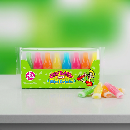 Nik-L-Nip Cry Baby Sour Mini Drinks, 8 Count (Pack of 3) Nik-L-Nip