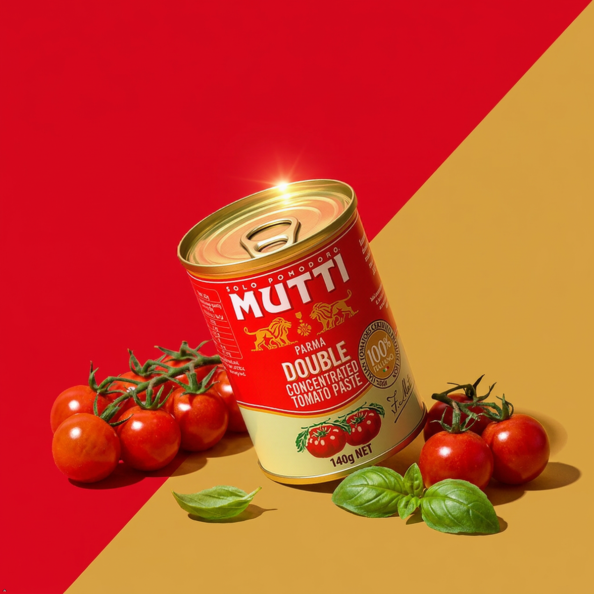 Mutti Double Concentrated Tomato Paste (Doppio Concentrato), 4.94 oz Can Mutti