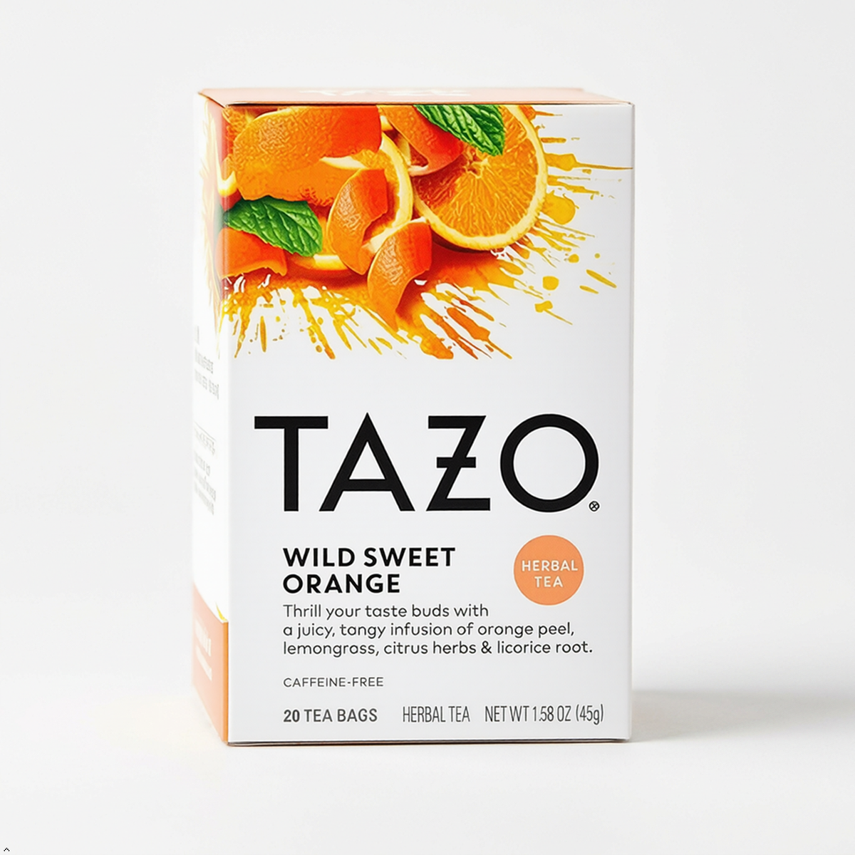 Tazo Wild Sweet Orange Herbal Tea, 20 Count (Pack of 2) Tazo