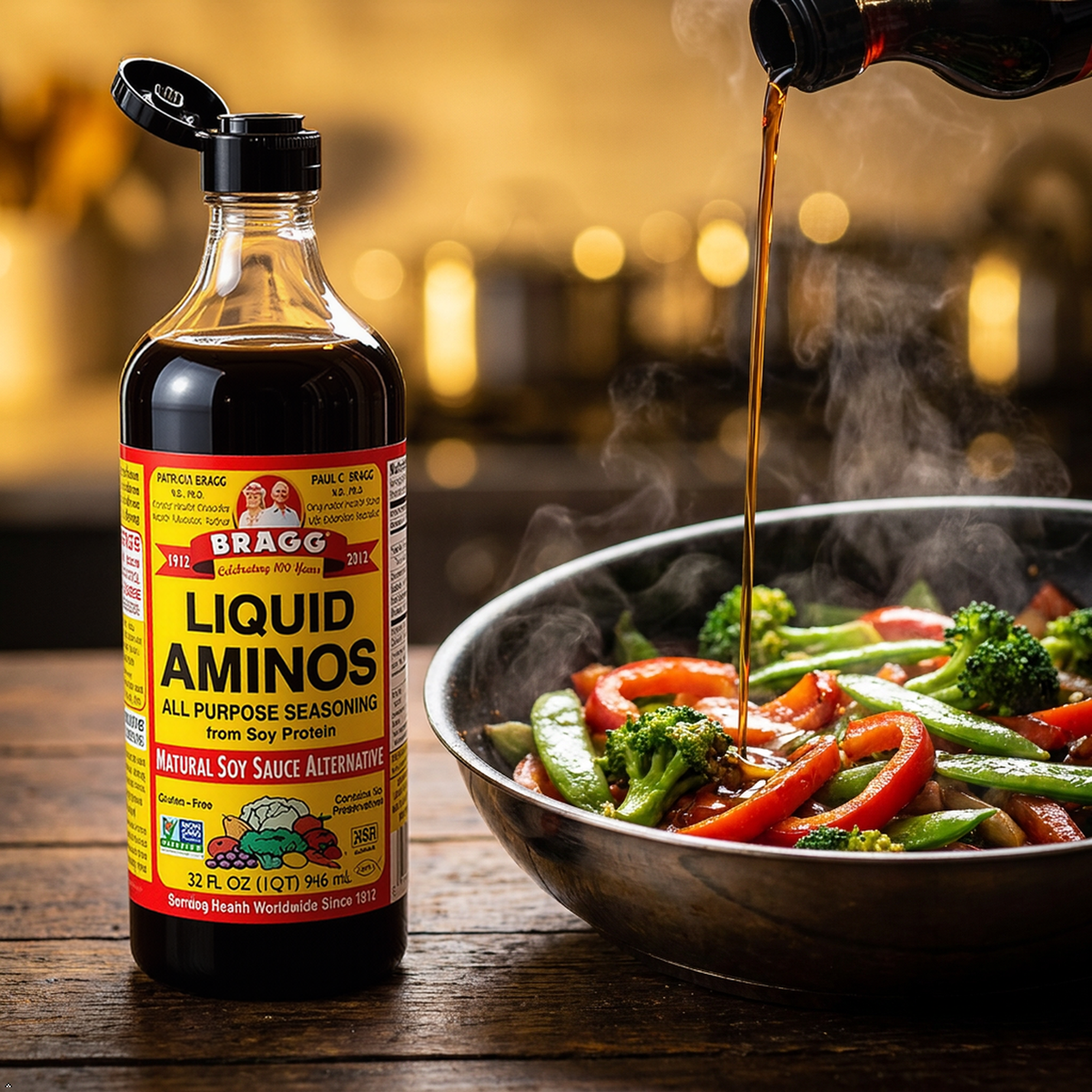 Bragg Liquid Aminos All Purpose Seasoning, 32 fl oz (Pack of 2) Bragg