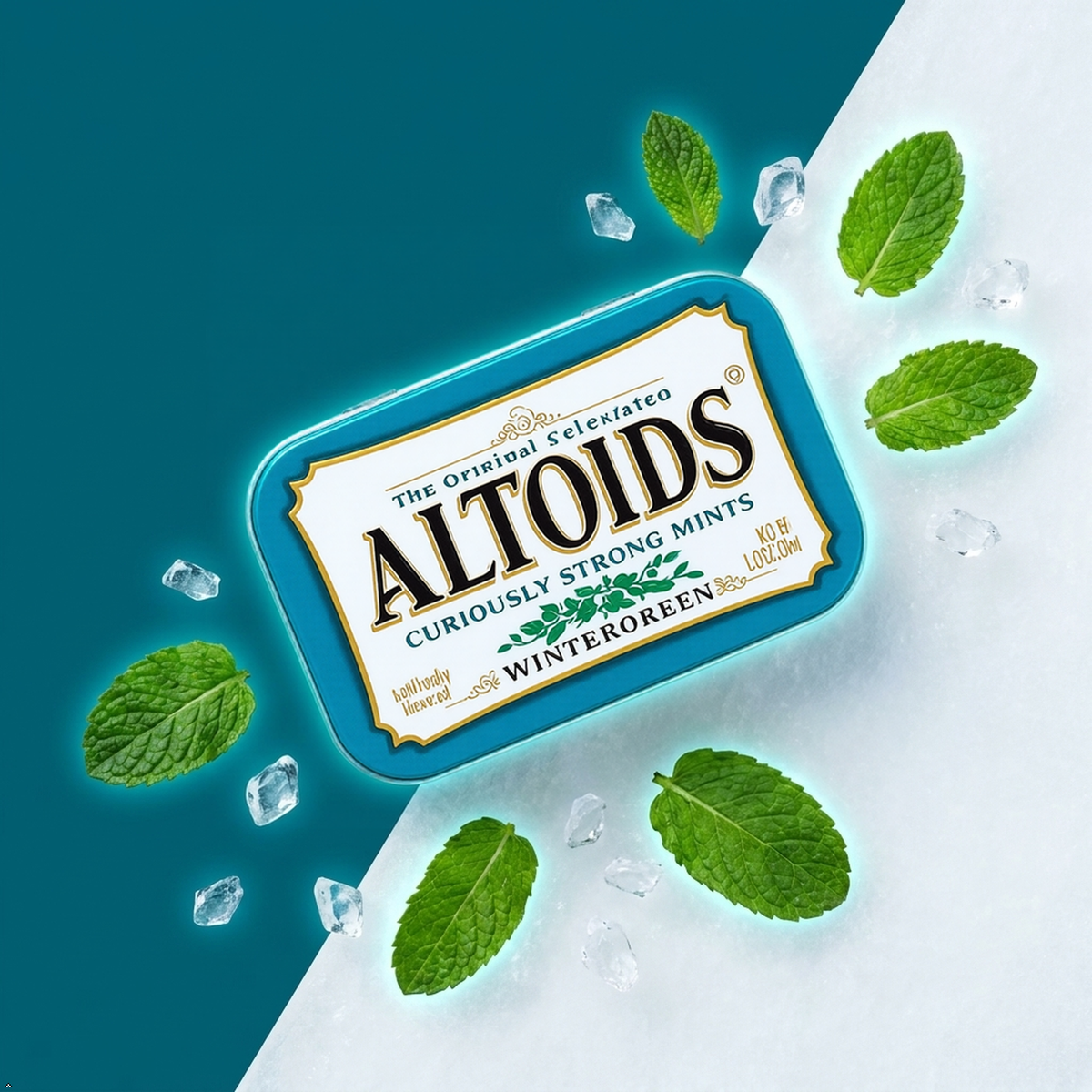 ALTOIDS Wintergreen Hard Breath Mints, Bulk Size, 1.76 oz Tin, 6 (Pack of 2) ALTOIDS