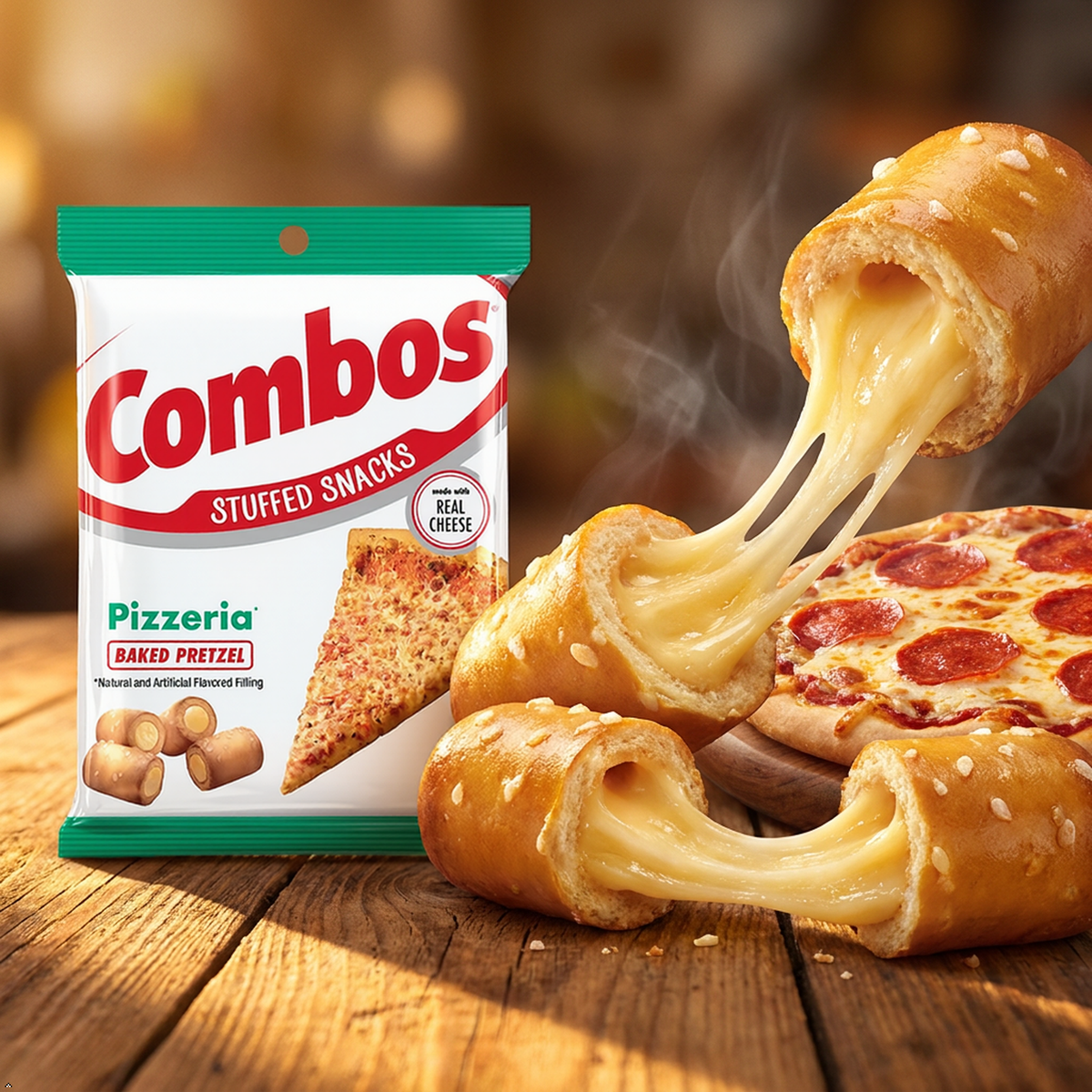 Combos, Pizzeria Pretzel Baked Snacks 6.3-Ounce COMBOS