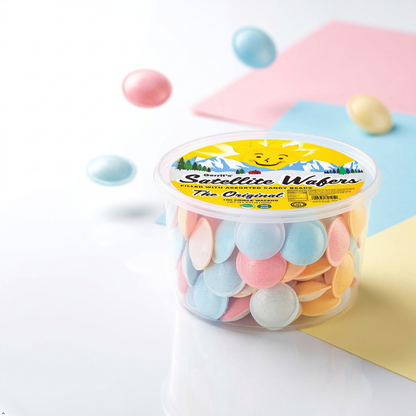 Gerrit's Original Satellite Wafers with Candy Beads, 100 Count, 4.41 oz Gerrit's