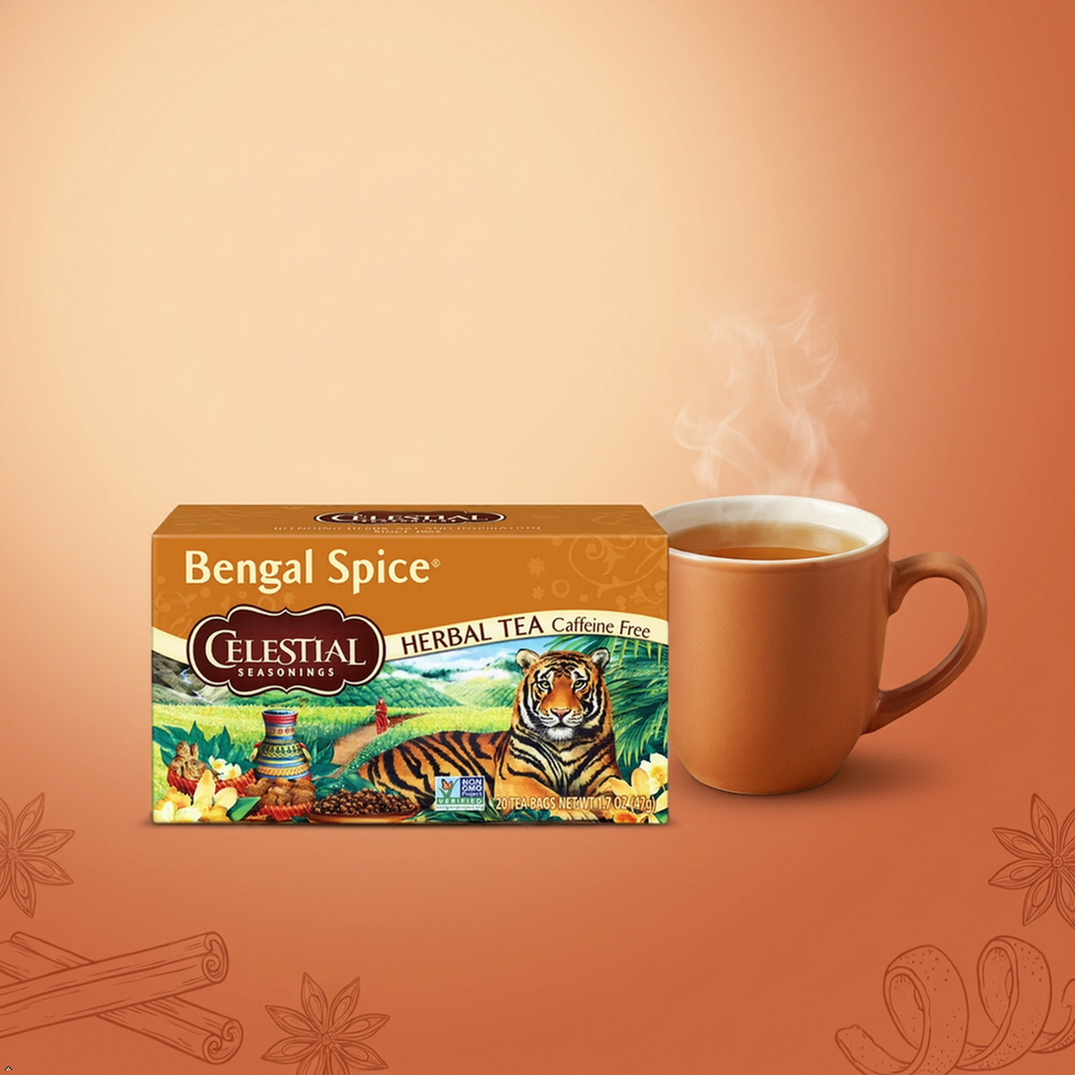 Celestial Seasonings, Tea, Bengal Spice, 20 Count Celestial Seasonings
