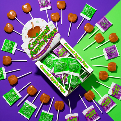 Tootsie Roll Caramel Pops Package APPLE 48 Count Tootsie Roll