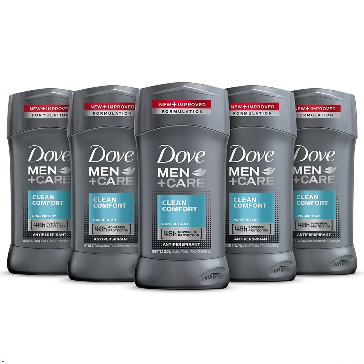 Dove Men+Care Antiperspirant Deodorant Stick Clean Comfort 2.7 oz (Pack of 5) Dove Men+Care