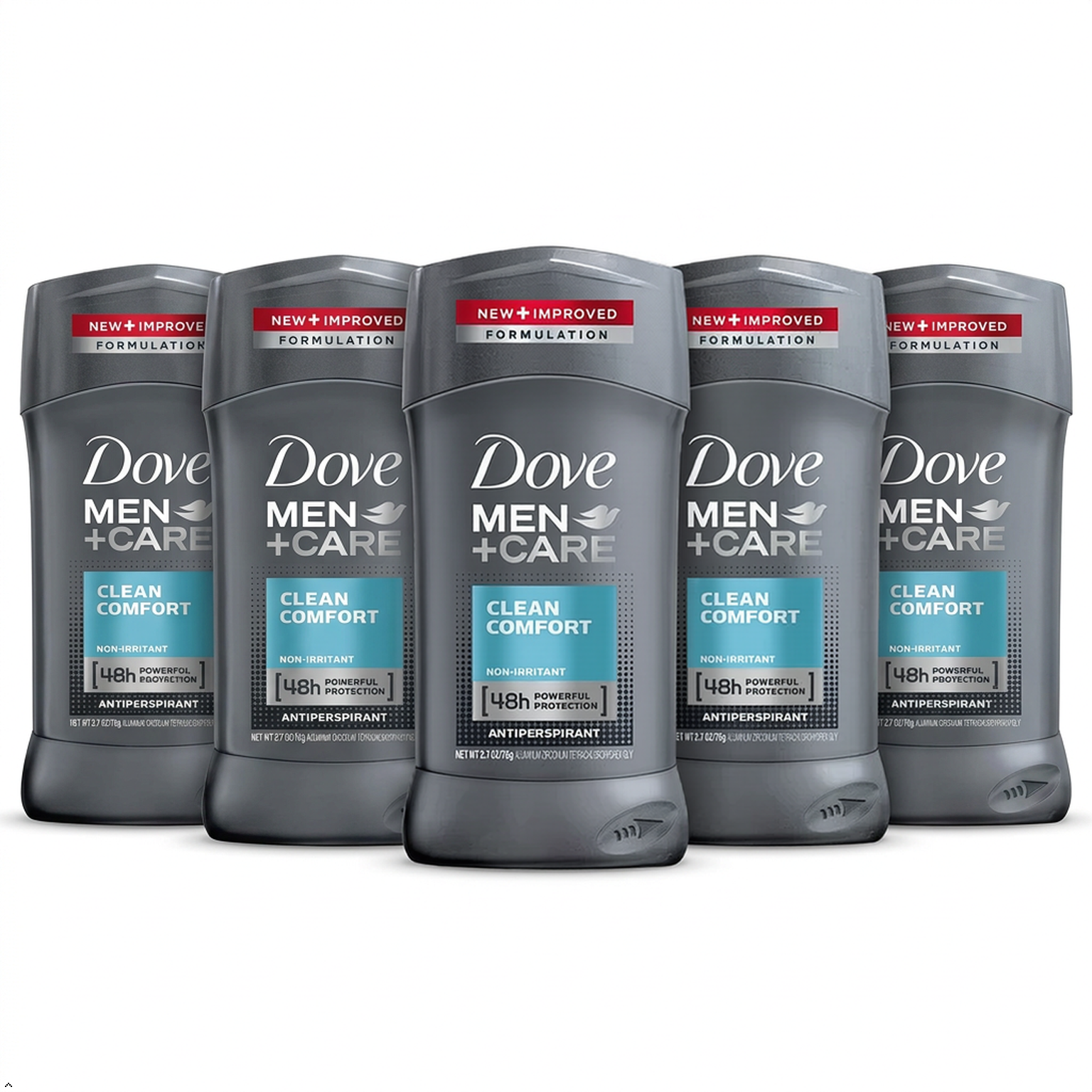 Dove Men+Care Antiperspirant Deodorant Stick Clean Comfort 2.7 oz (Pack of 5) Dove Men+Care