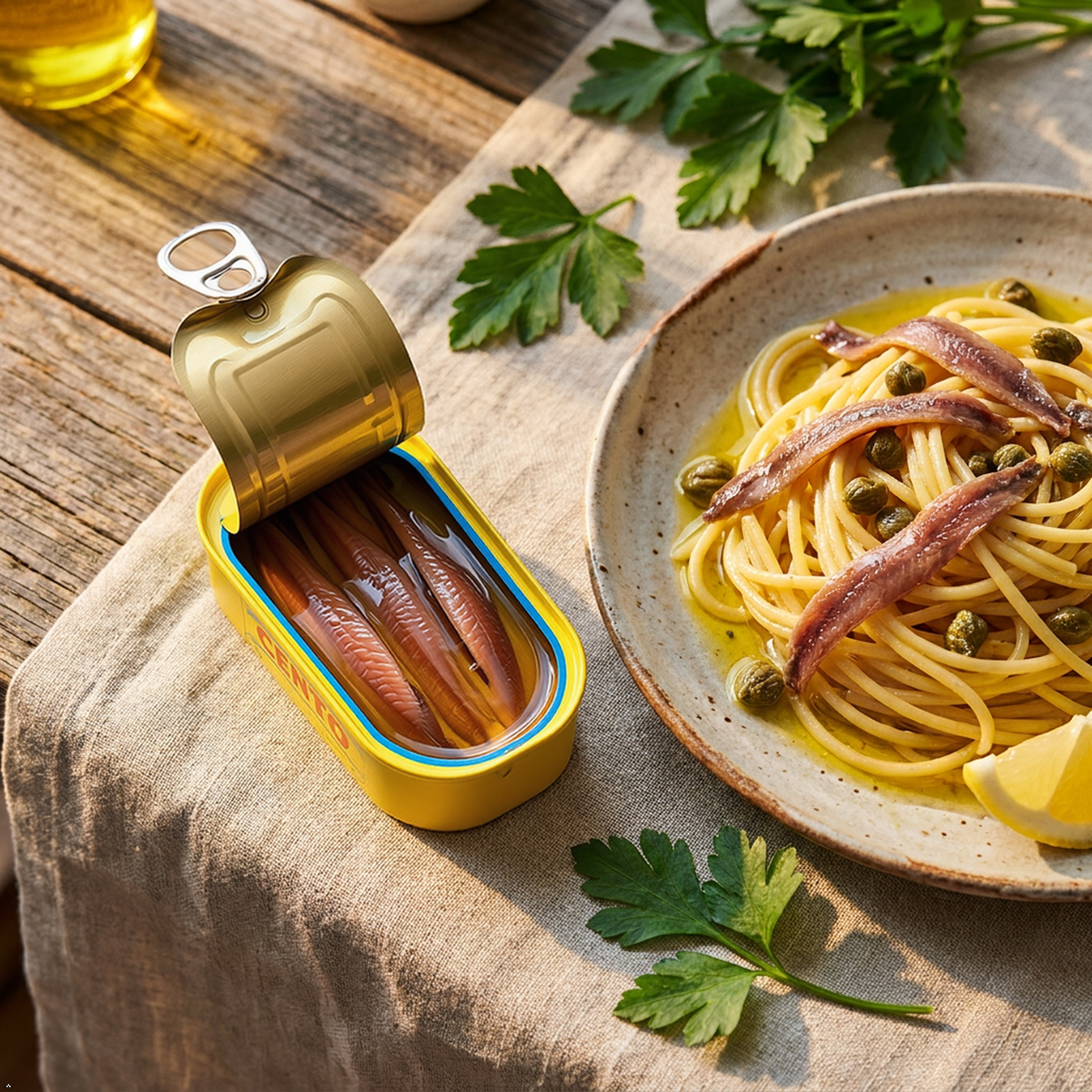 Cento - Flat Anchovies in Olive Oil, 2 oz (Pack of 10) Cento