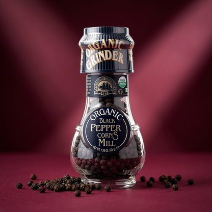 Drogheria & Alimentari Black Peppercorn Spice Grinder, 1.58 oz (Pack of 3) Drogheria & Alimentari