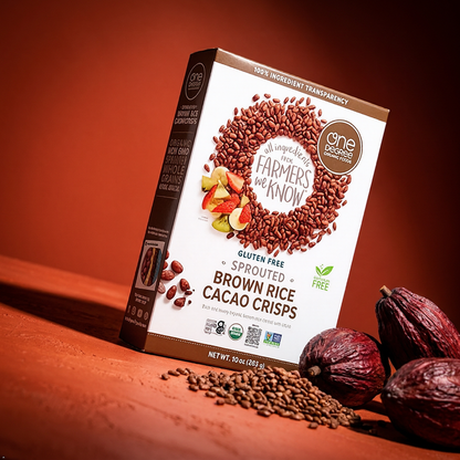 One Degree Organics Sprouted Brown Rice Cacao Crisps Cereal, 10 oz One Degree Organics