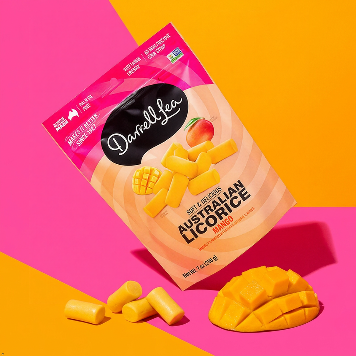 Darrell Lea Soft Australian Licorice, Non-GMO, No Palm Oil, Plant Based, No Darrell Lea