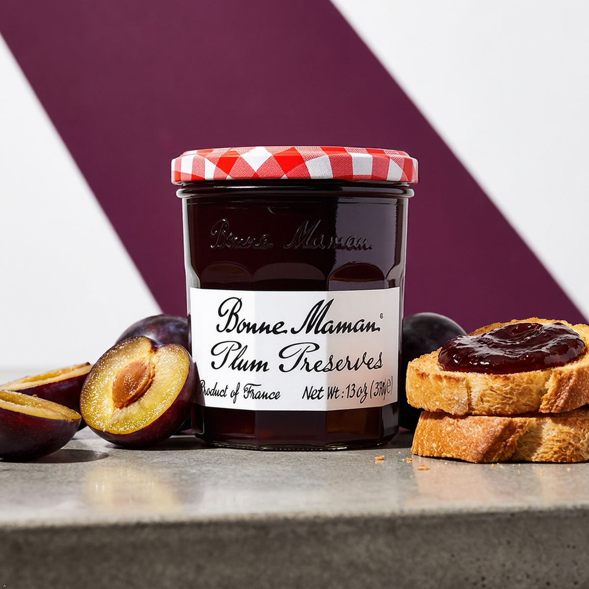 Bonne Maman, Preserves Damson Plum, 13 oz Bonne Maman