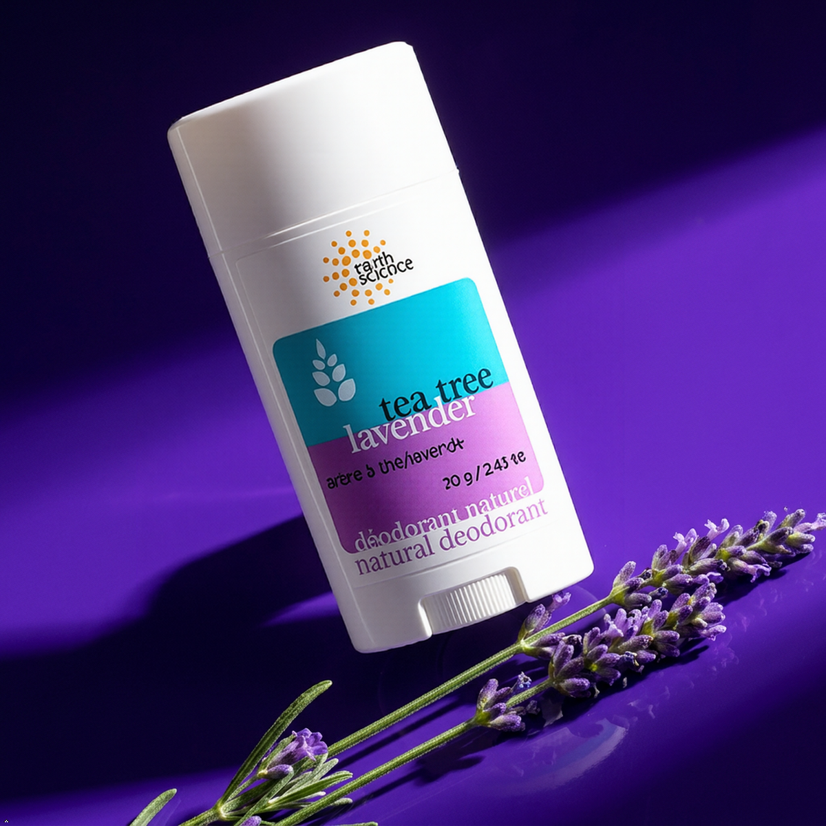Earth Science Lavender & Tea Tree Aluminum-Free Deodorant, 2.45 oz (Pack of 6) Earth Science