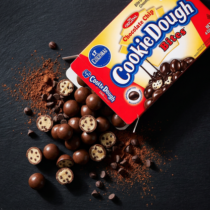 The Original Chocolate Chip Cookie Dough Bites, 3.1 oz (Pack of 12) Cookie Dough Bites
