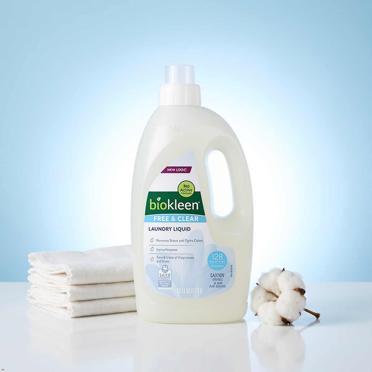biokleen, Laundry Liquid, Free & Clear, 64 oz biokleen
