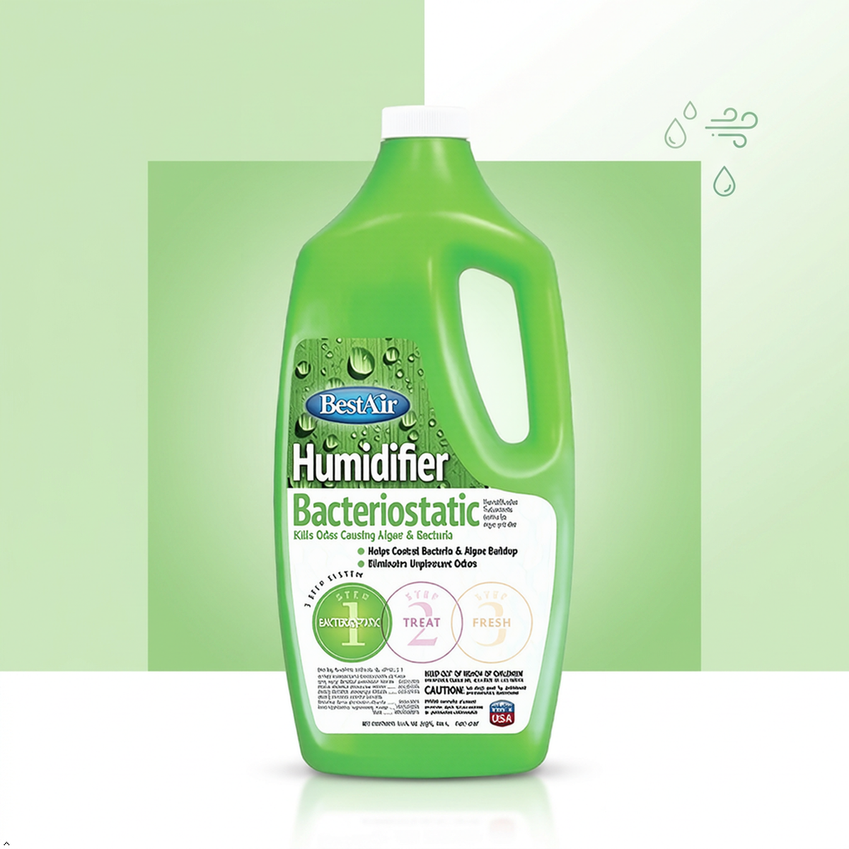 BestAir 3BT Humidifier Bacteriostatic Water Treatment, 32 fl oz (Pack of 3) BestAir