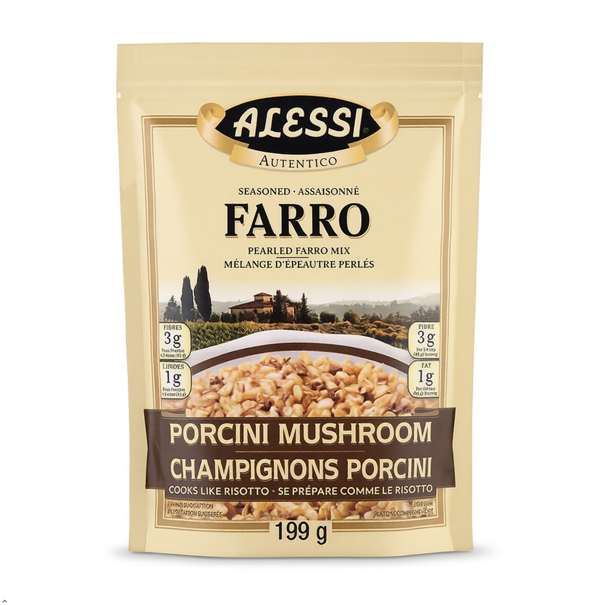 Alessi Porcini Mushroom Farro, 7 oz Alessi