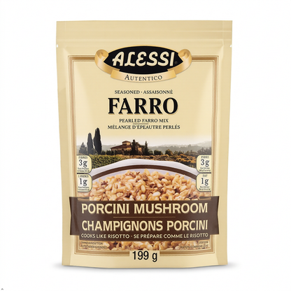 Alessi Porcini Mushroom Farro, 7 oz Alessi