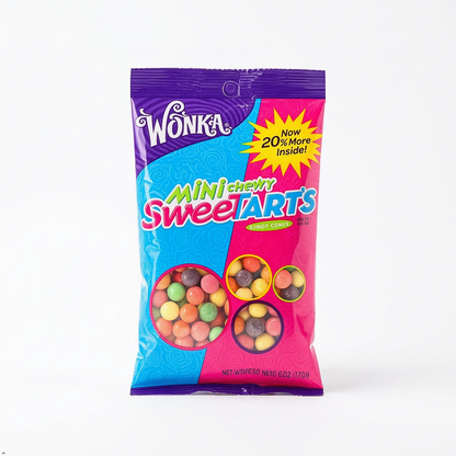 SweeTarts Mini Chewy Candy, Mixed Fruit, 6 oz (Pack of 2) SweeTARTS